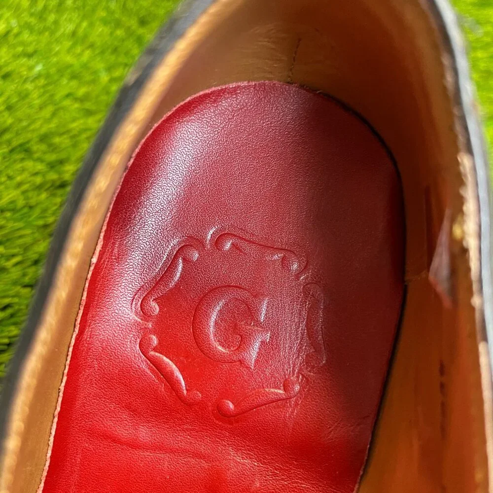 Grenson England Ellery Mens Size 8 Black Classic Double Monk Strap Dress Shoes